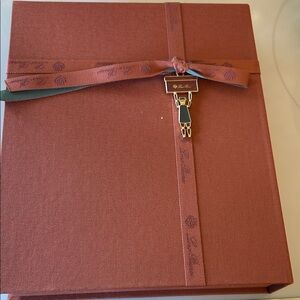 Loro Piana Brown Gift Box with Ribbon and Charm